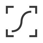 Zoom Fit Curve SVG Icon